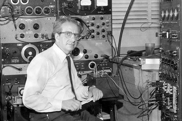 Frank Massa with Test Rack
